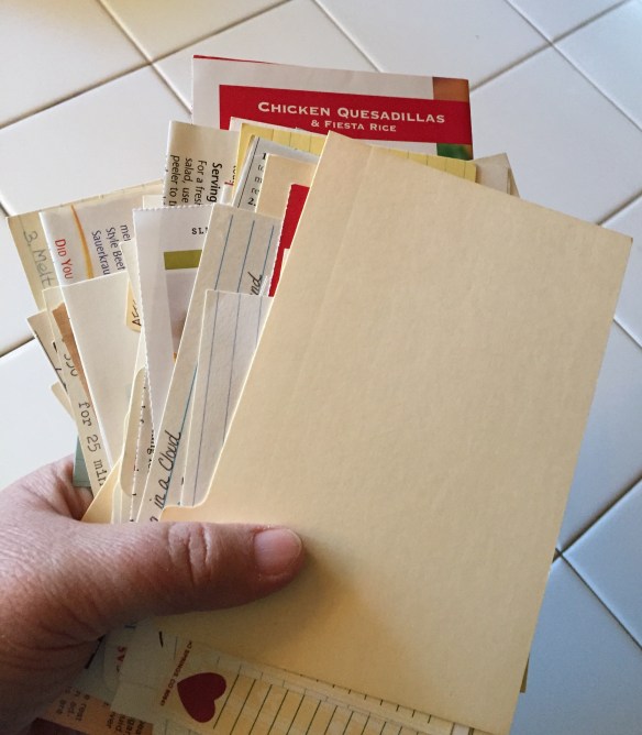 Handful of Recipe Cards