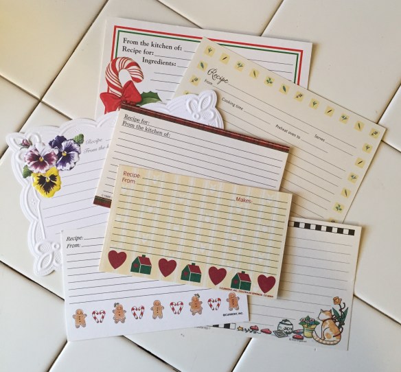 Variety of Recipe Cards