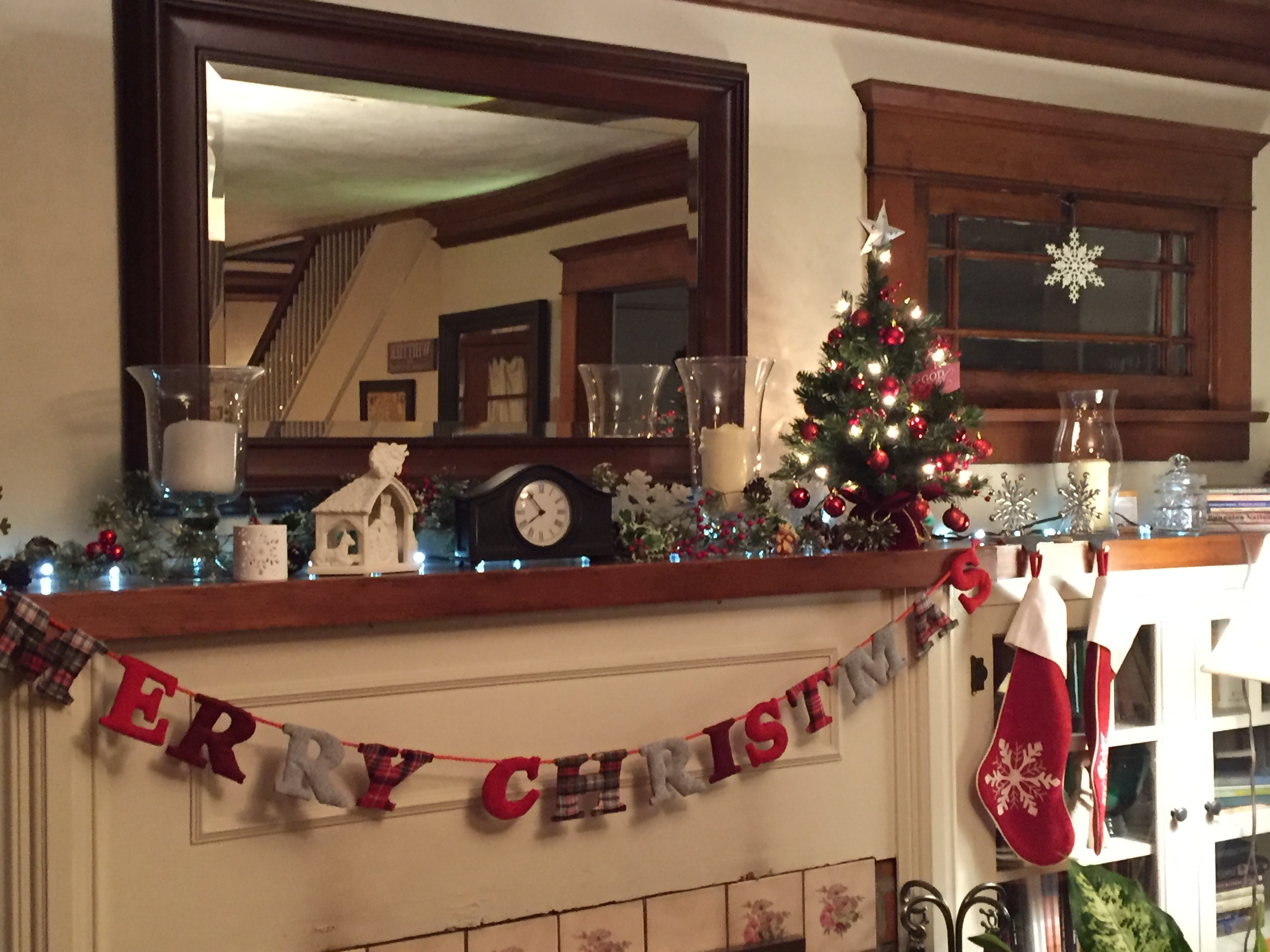 Our Christmas Mantle - Dec. 2017
